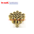 China Fastener Manufacturer Mould-in Straight Knurling RoHS Brass Insert Nut